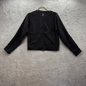 Laundry by Shelli Segal Women's Size 4 Black Full Zip Jacket Cropped‎ Lined EUC